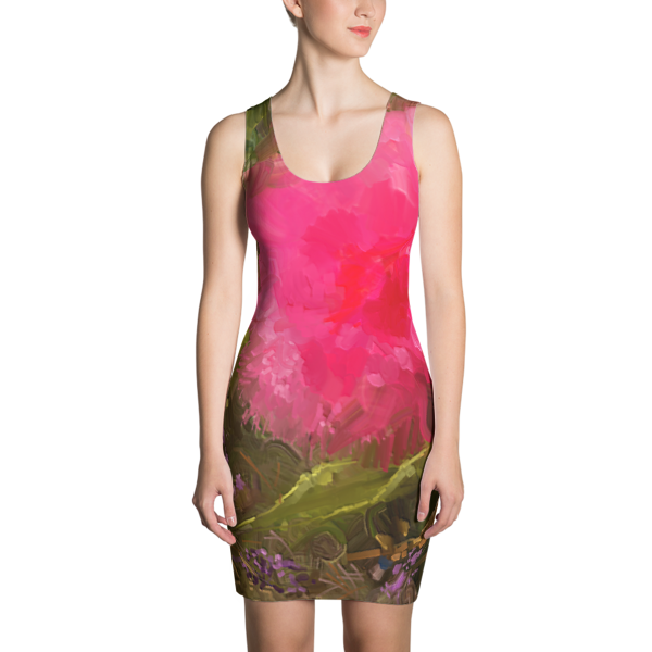 The Pink Lady Sublimation Cut & Sew Dress | Black Crane Design